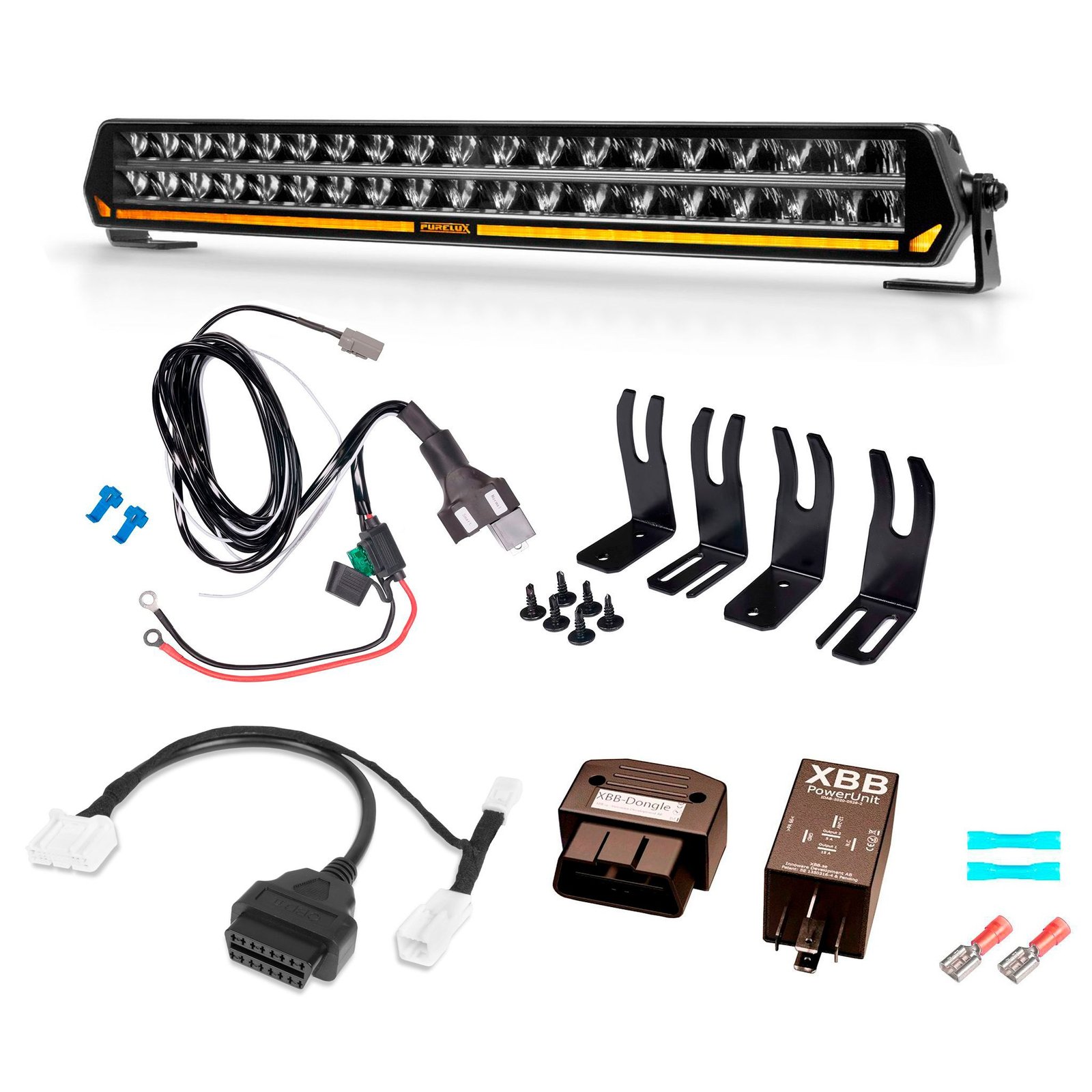 Extraljuspaket Tesla Model Y, Purelux Panther C540-paket (Juniper)