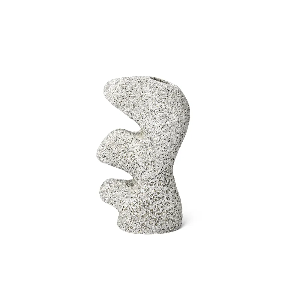 Ferm Living, Yara Vase - Small - Grey Pumice