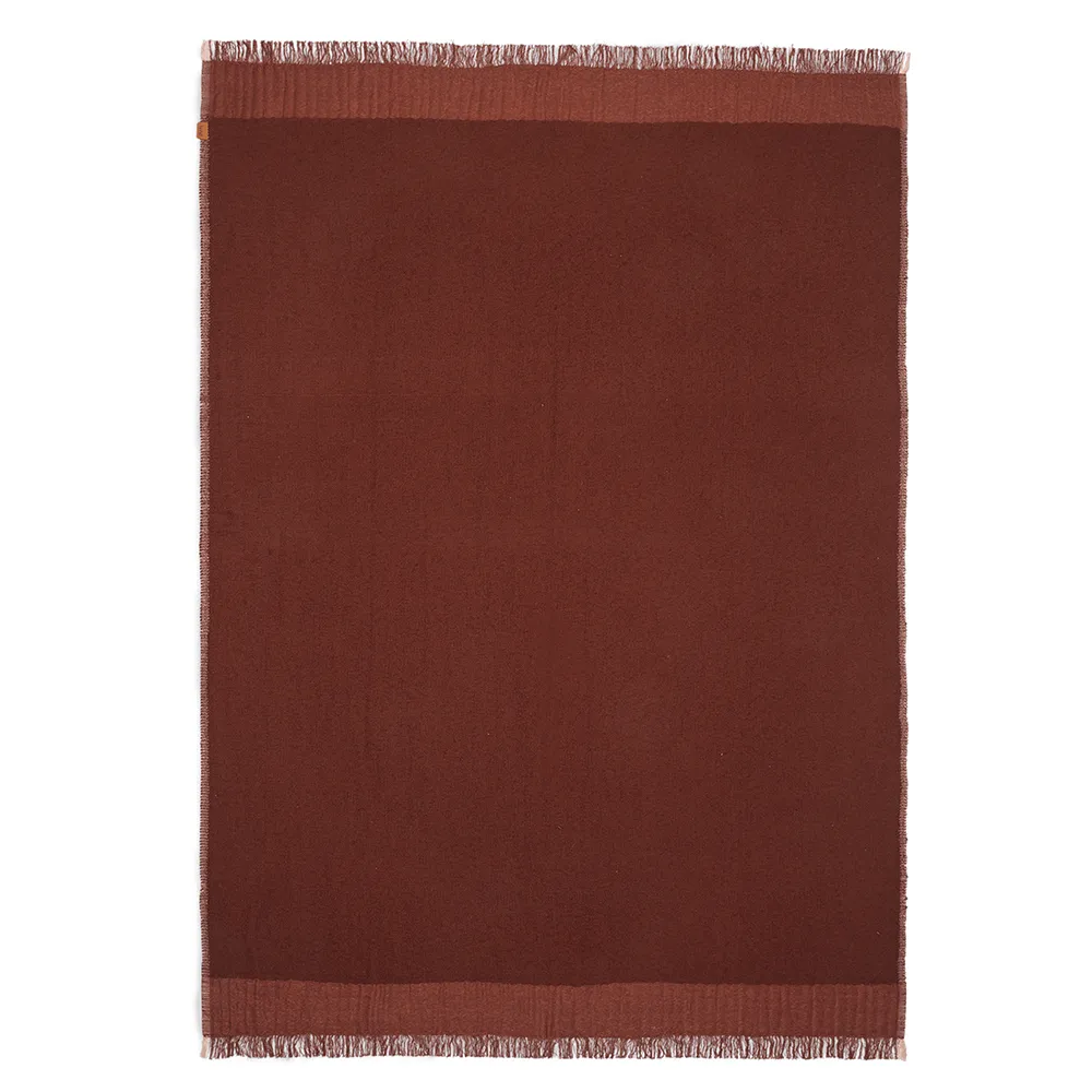 Ferm Living, Weaver Pläd - Red Brown
