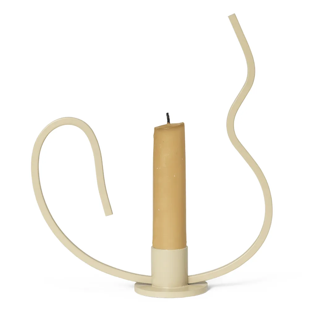 Ferm Living, Valse Ljusstake låg Cashmere