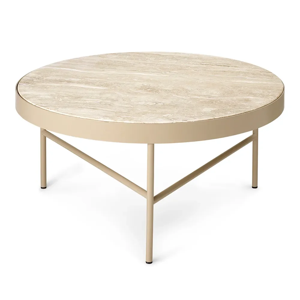 Ferm Living, Travertine Soffbord - Cashmere