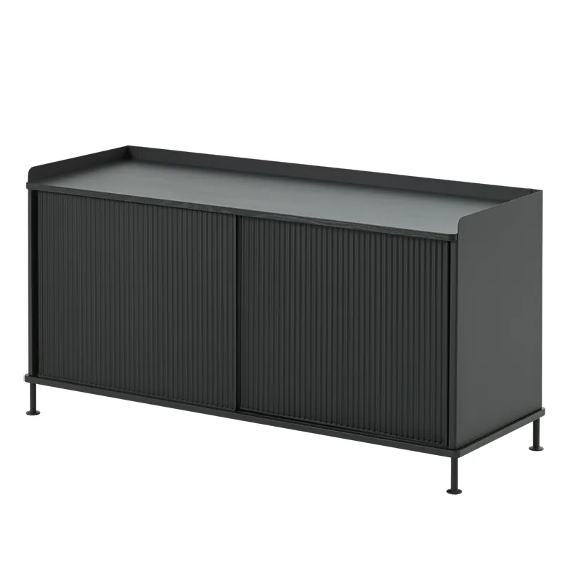 Muuto, Enfold Sideboard 124 x 45 cm  - Black Anthracite Black