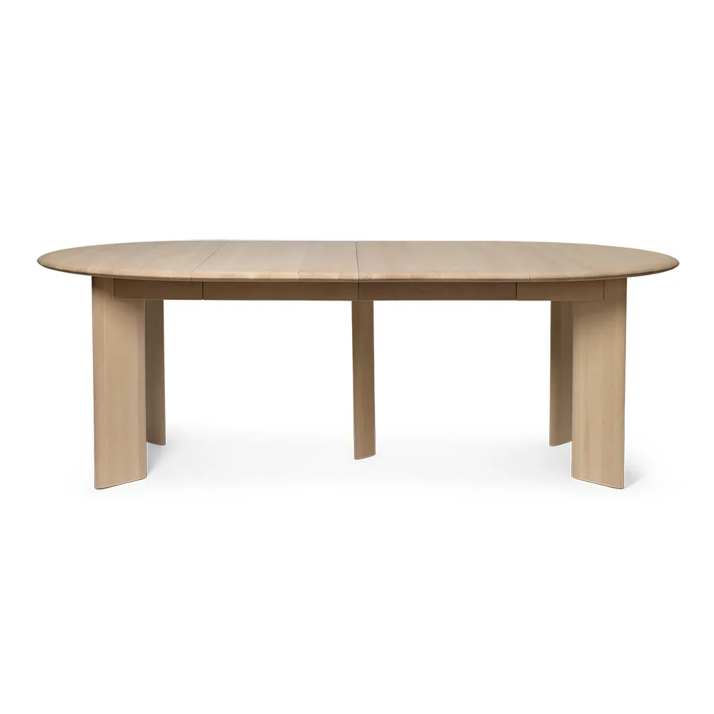 Ferm Living, Bevel Matbord 117-217x117 cm - White Oiled Beech