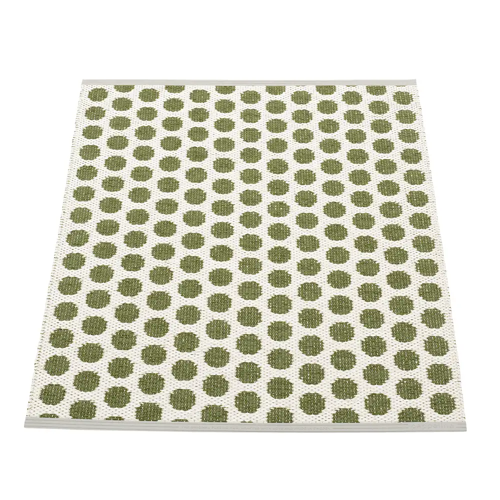 Pappelina, Noa matta 70x90 cm Dark Olive/Vanilla