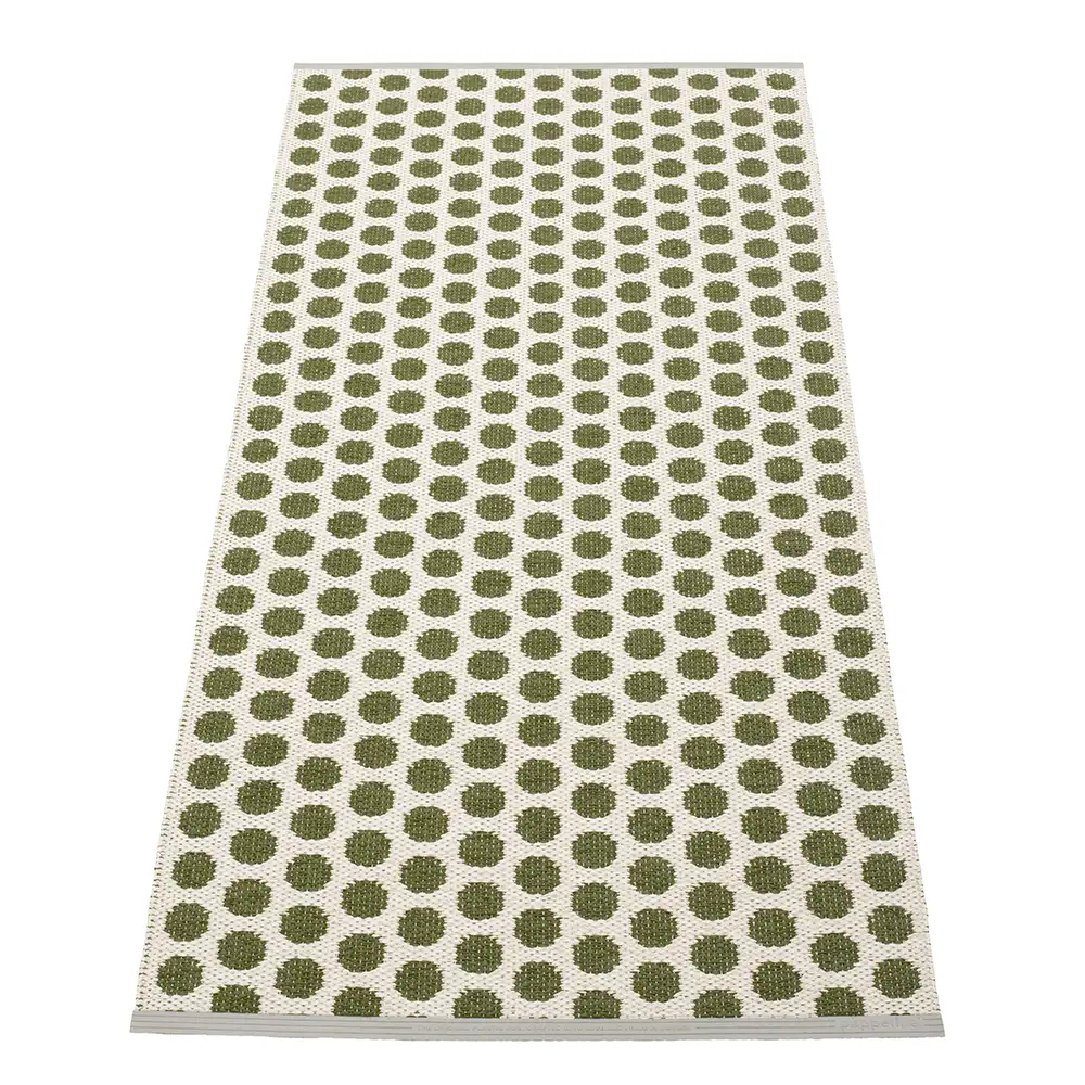 Pappelina, Noa matta 70x150 cm Dark Olive/Vanilla