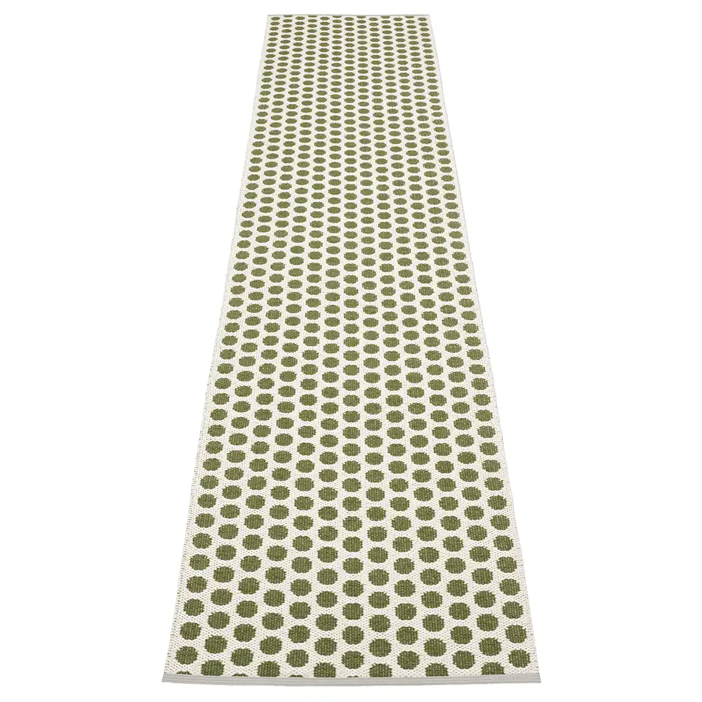 Pappelina, Noa matta 70x350 cm Dark Olive/Vanilla