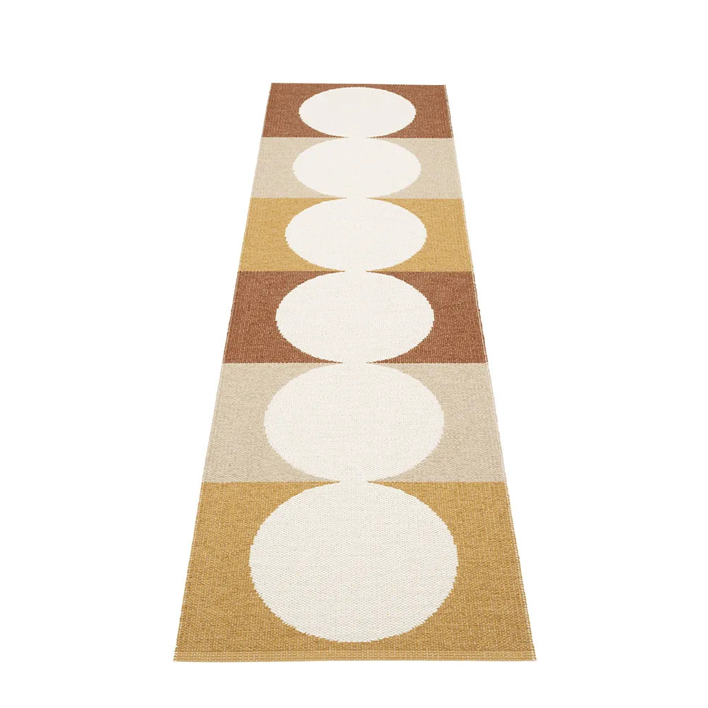 Pappelina, Otto Harvest / Background Vanilla matta 70 x 280 cm