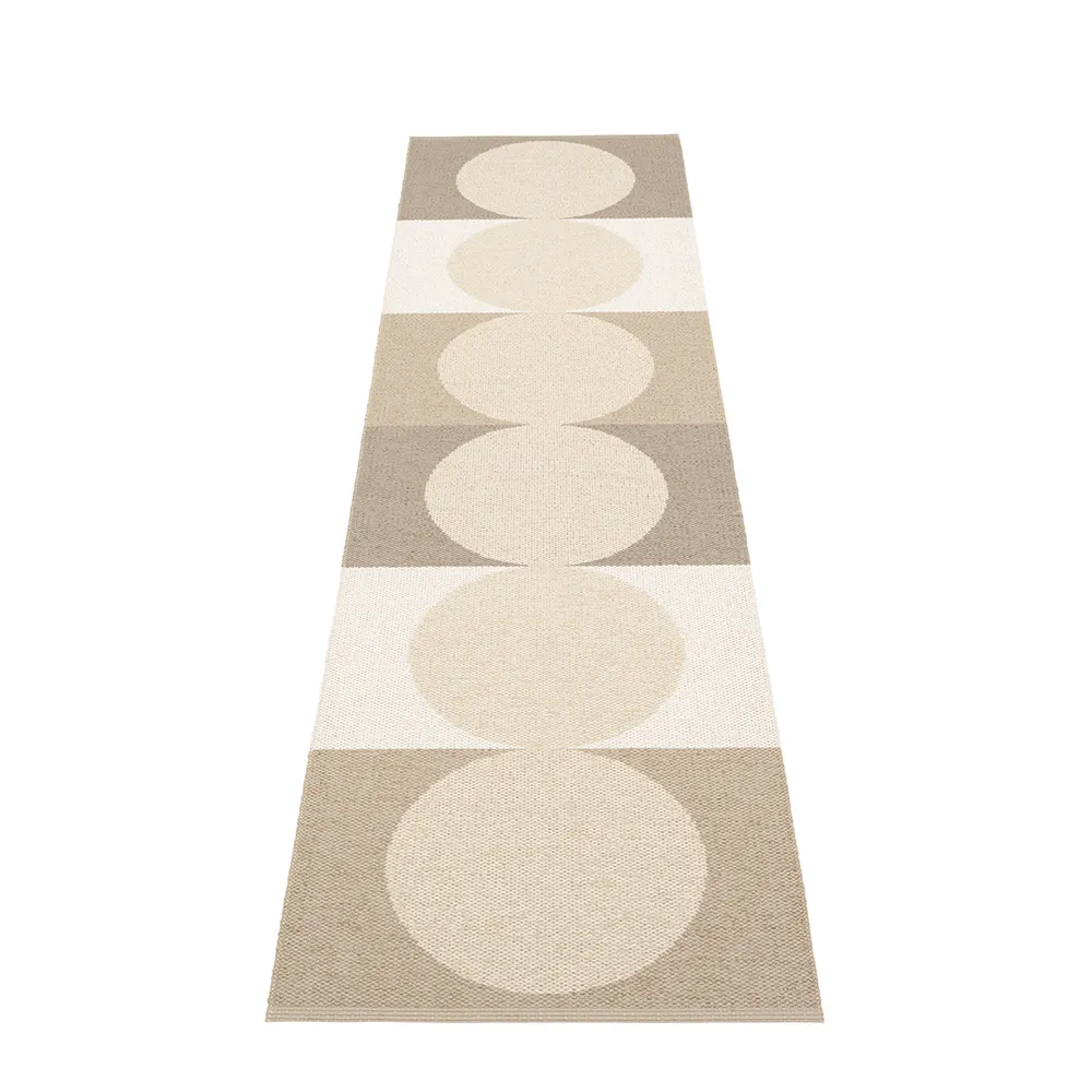 Pappelina, Otto Grain / Background Cream matta 70 x 280 cm