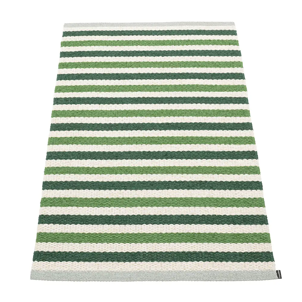 Pappelina, Teo matta 70x120 cm Dark Green/Grass Green/Vanilla