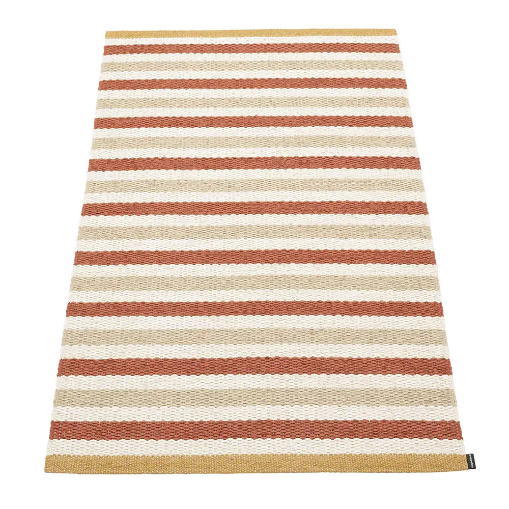 Pappelina, Teo matta 70x120 cm Brick/Beige/Vanilla