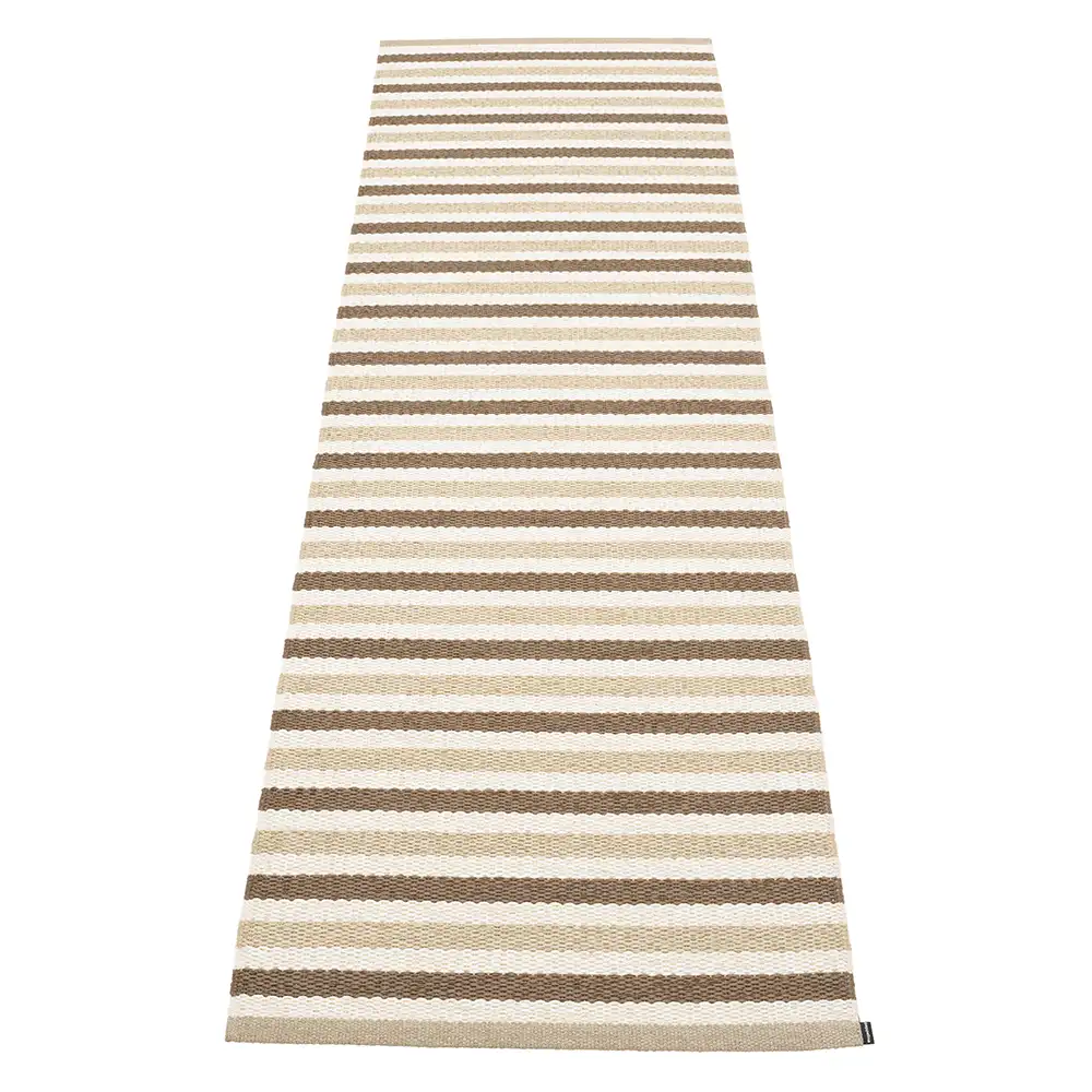 Pappelina, Teo matta 70x240 cm Brown/Beige/Vanilla