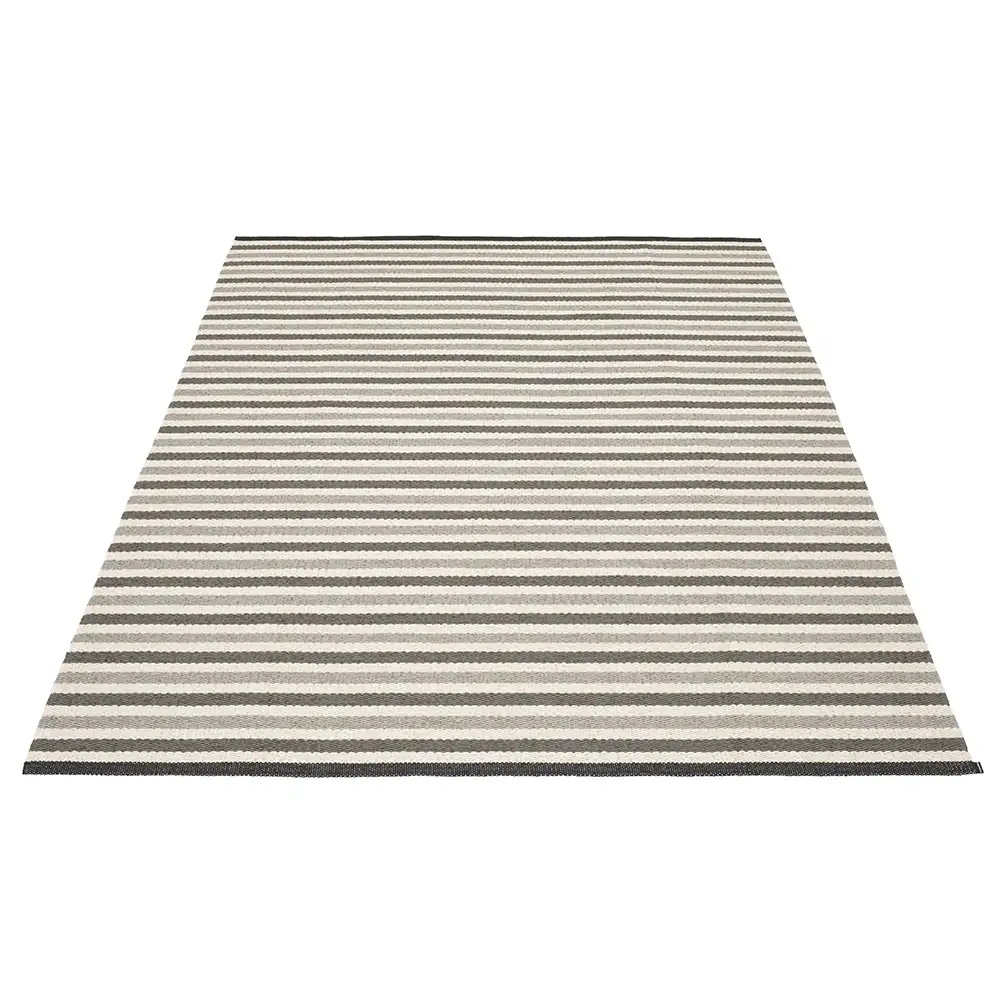 Pappelina, Teo matta 180x260 cm Warm Grey/Charcoal/Vanilla