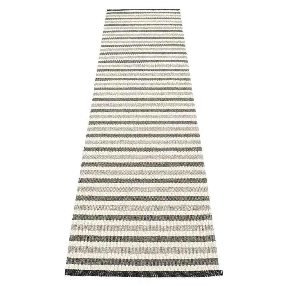 Pappelina, Teo matta 70x300 cm Warm Grey/Charcoal/Vanilla
