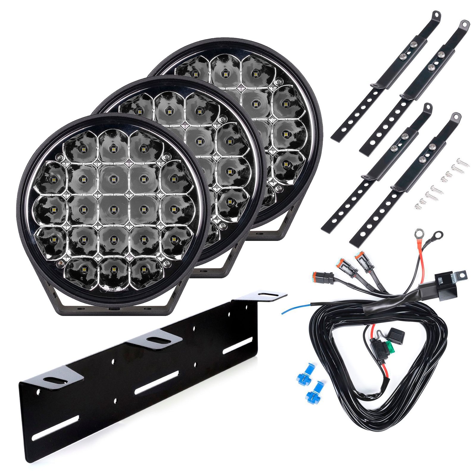 Extraljus Purelux 770 Gen2 - Rund / 18 cm / 130W, 3 st - Komplett paket