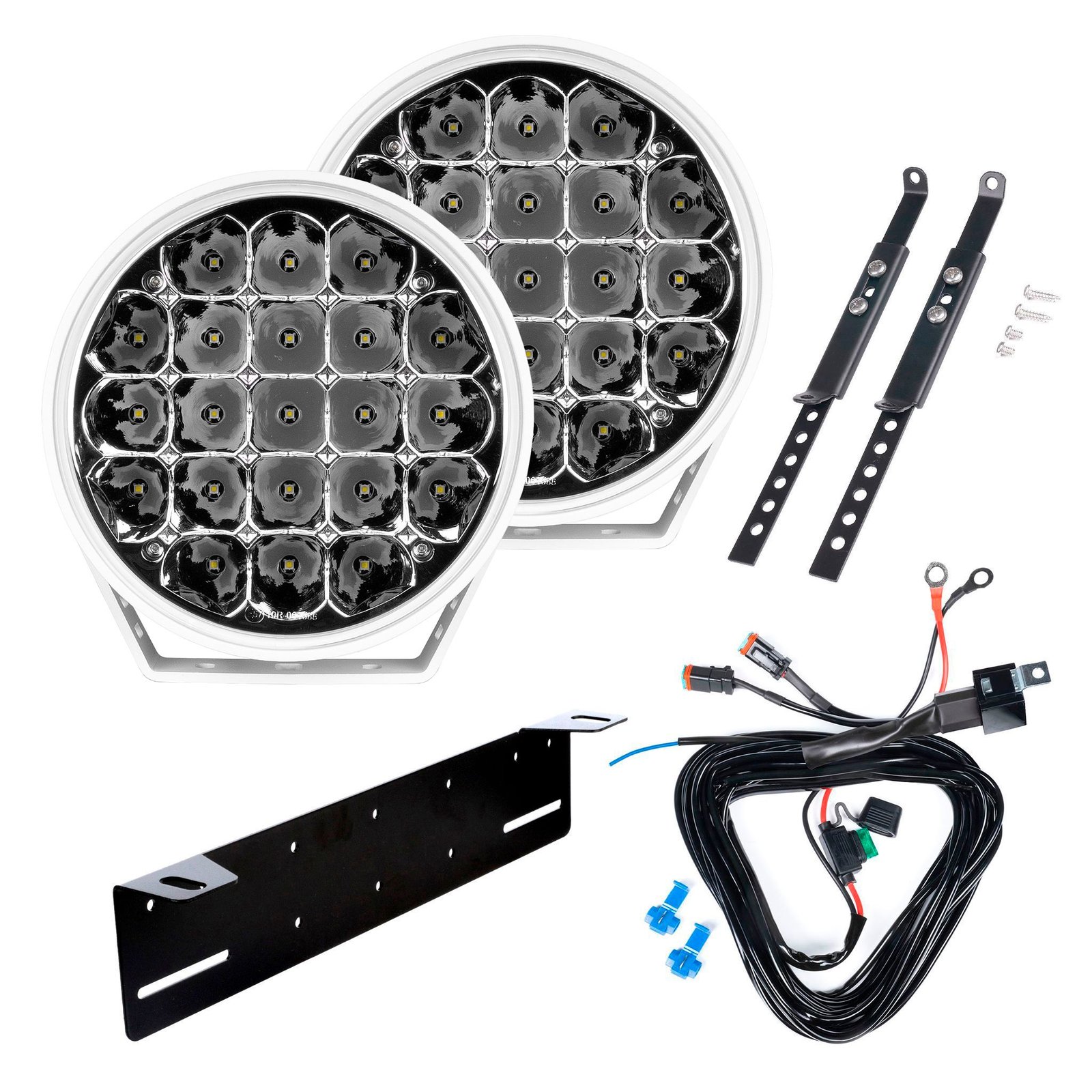 Extraljus Purelux 770 White Gen2 - Rund / 18 cm / 130W, 2 st - Komplett paket