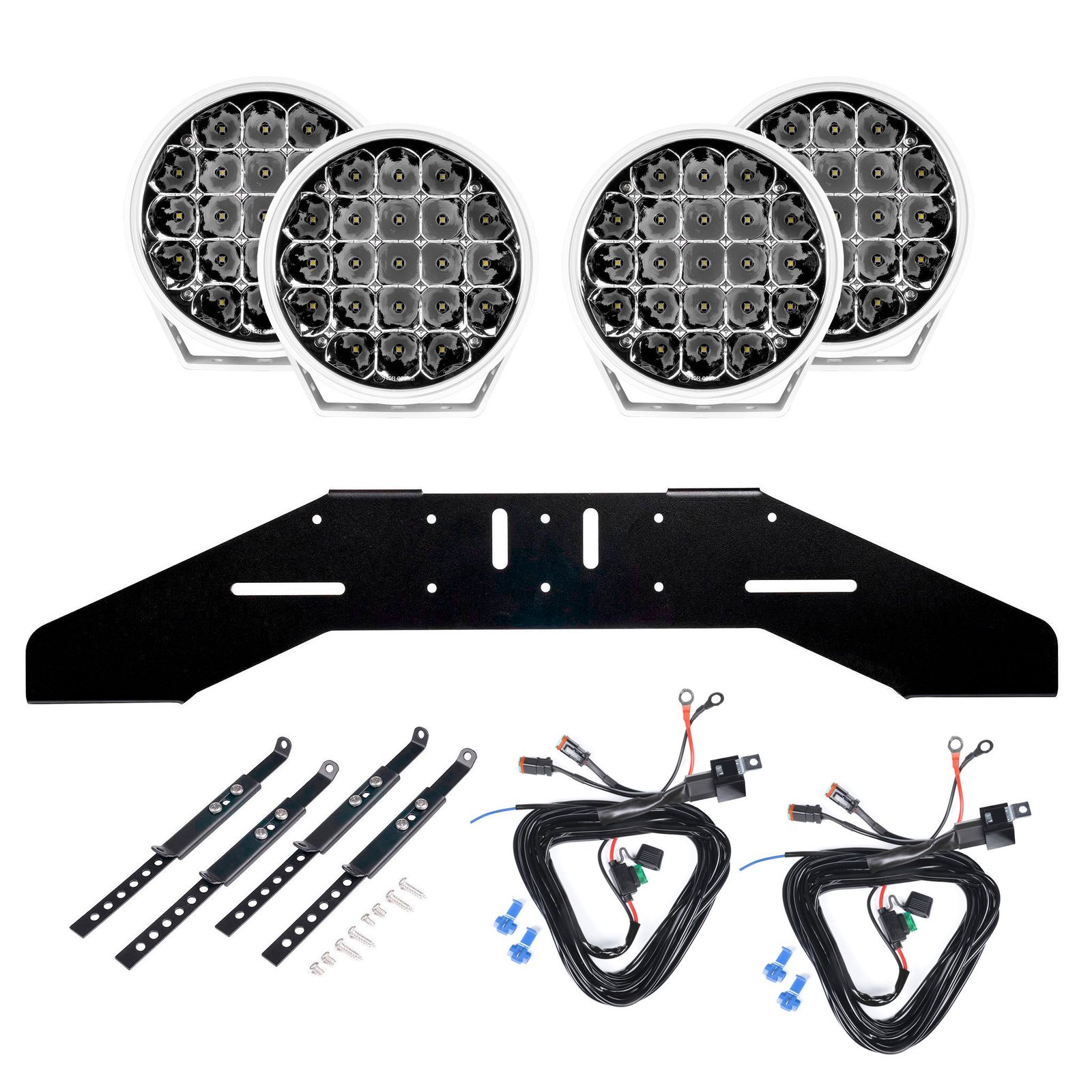 Extraljus Purelux 770 White Gen2 - Rund / 18 cm / 130W, 4 st - Komplett paket (WRC)