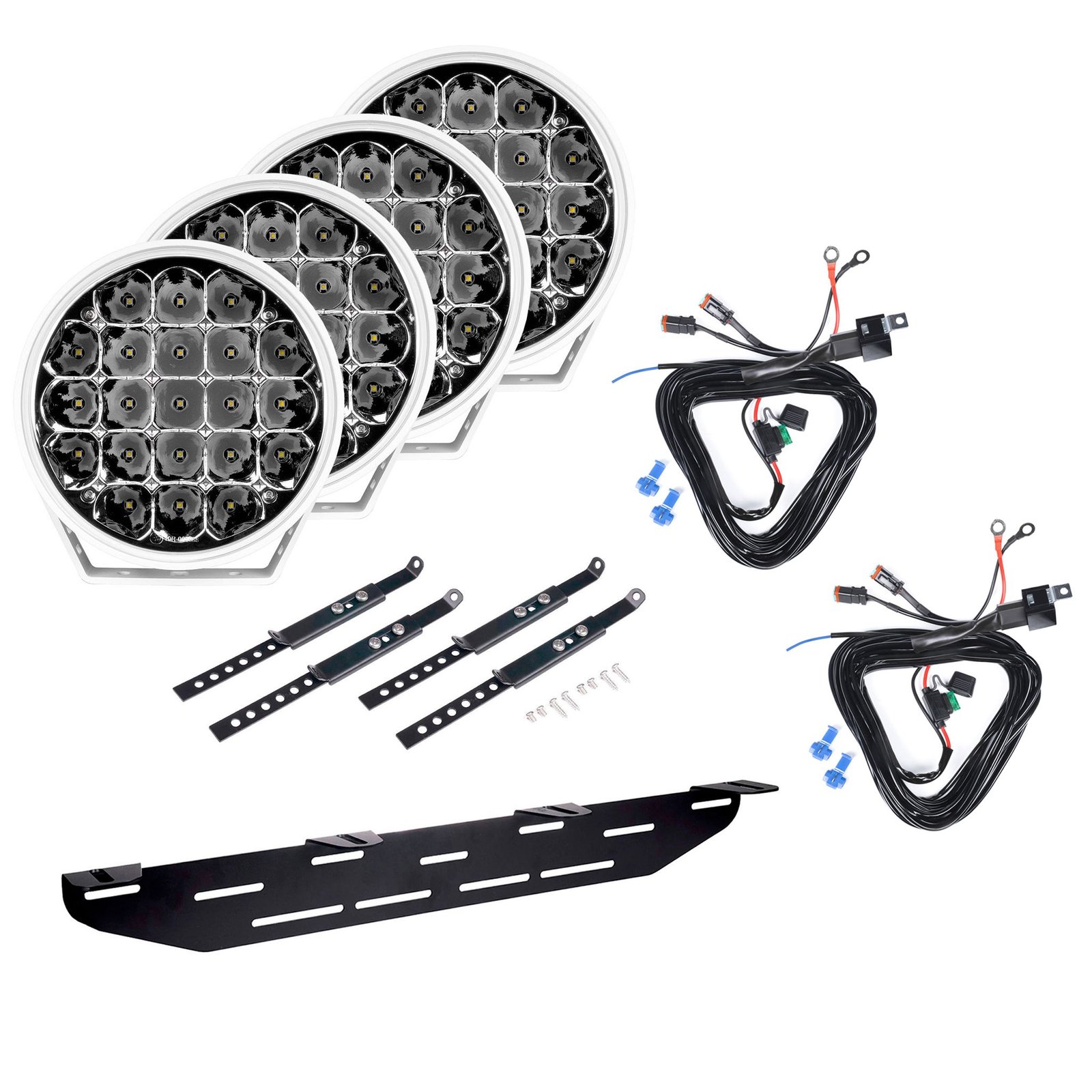 Extraljus Purelux 770 White Gen2 - Rund / 18 cm / 130W, 4 st - Komplett paket