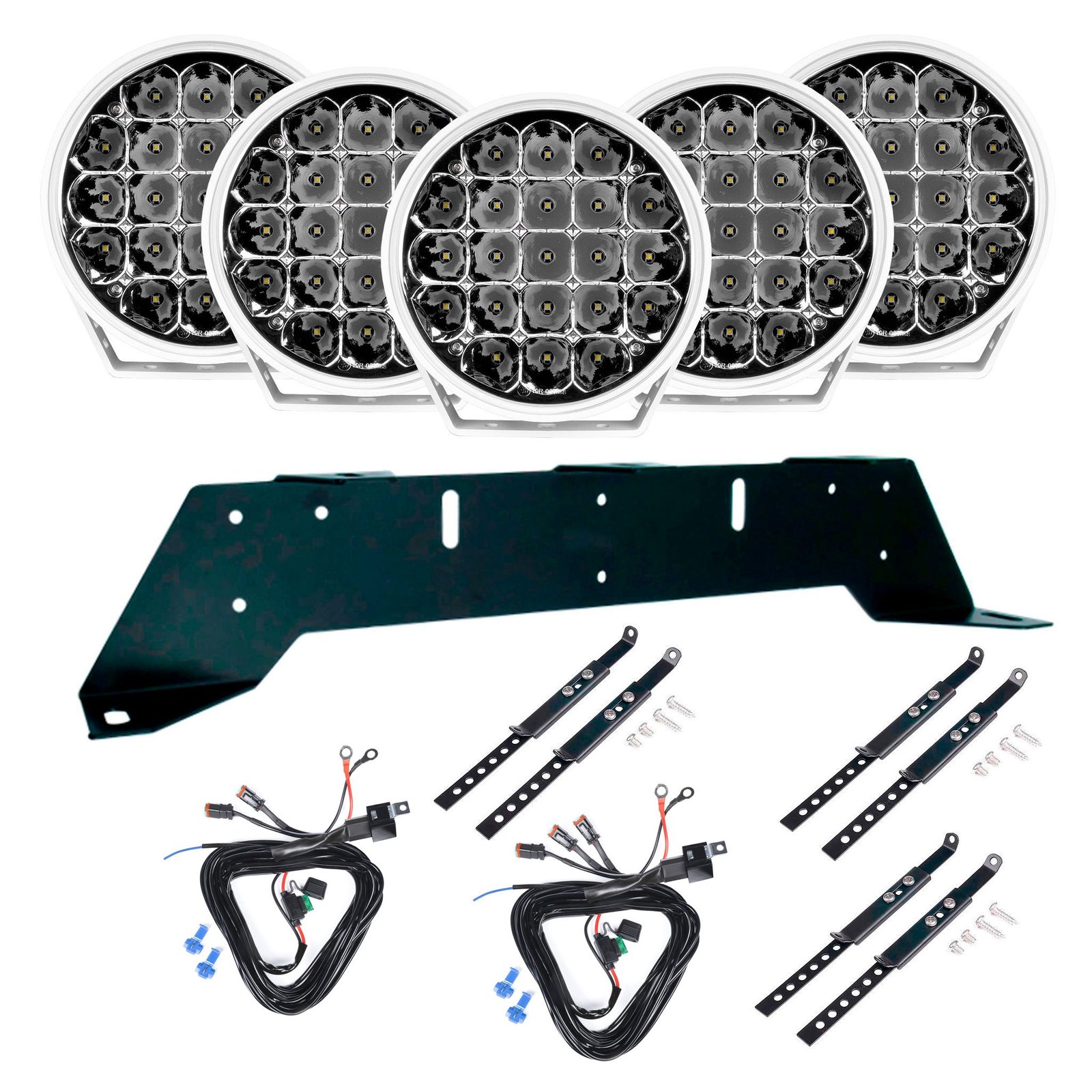 Extraljus Purelux 770 White Gen2 - Rund / 18 cm / 130W, 5 st - Komplett paket (WRC)