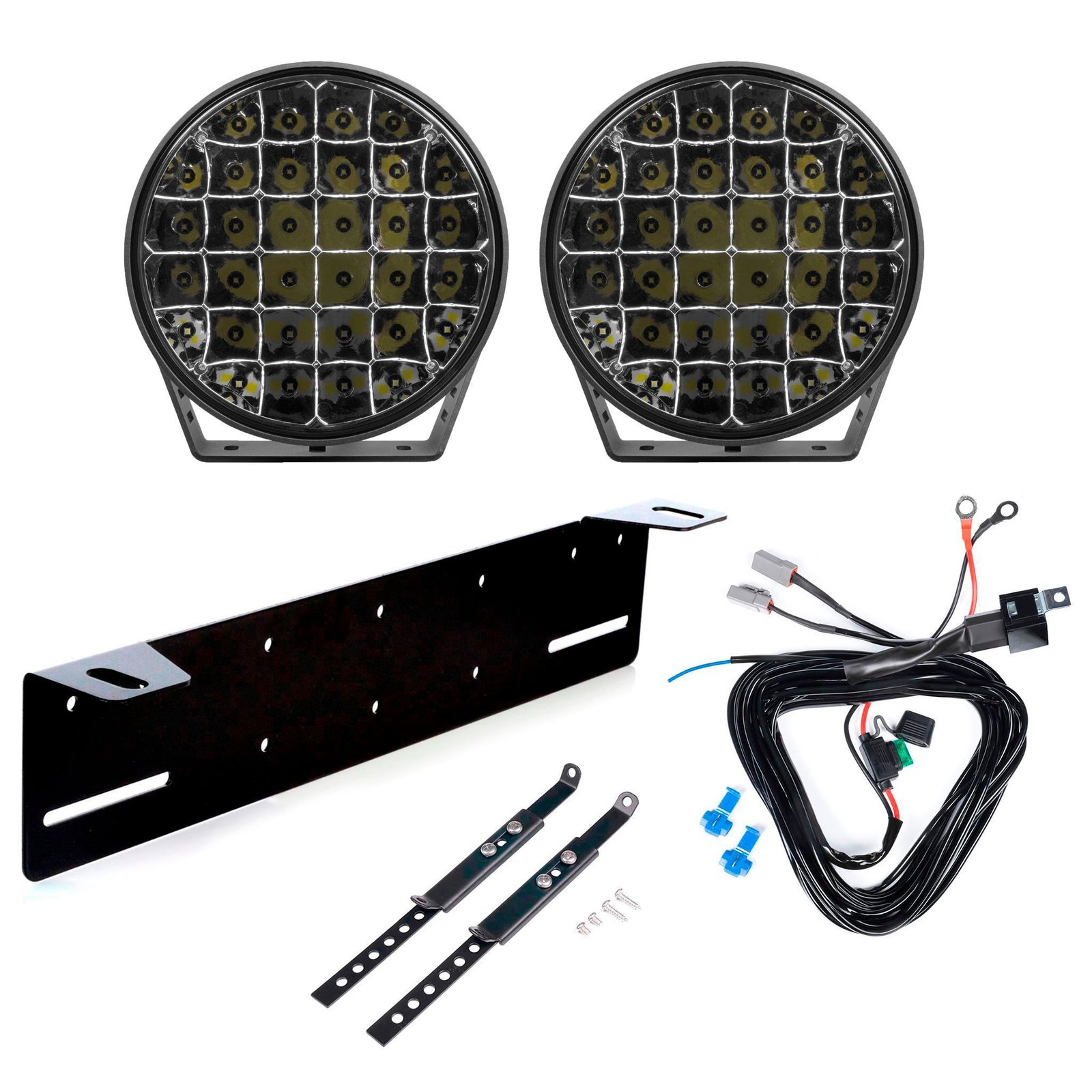 Extraljus Purelux 9110 - Rund / 23 cm / 175W, 2 st - Komplett paket