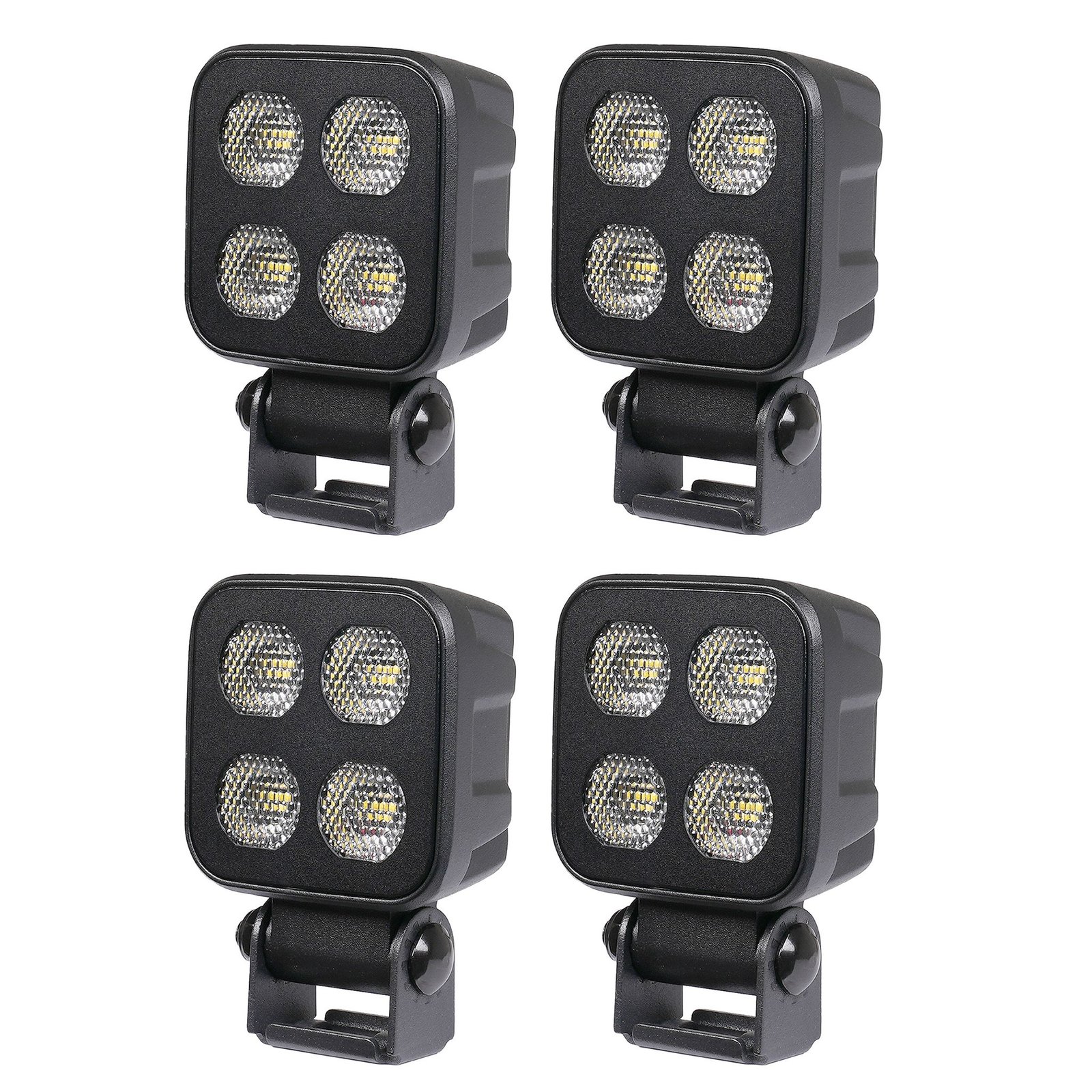 Arbetsbelysning Purelux Black Raven 20 - 7 cm / 20W / Bred, 4 st