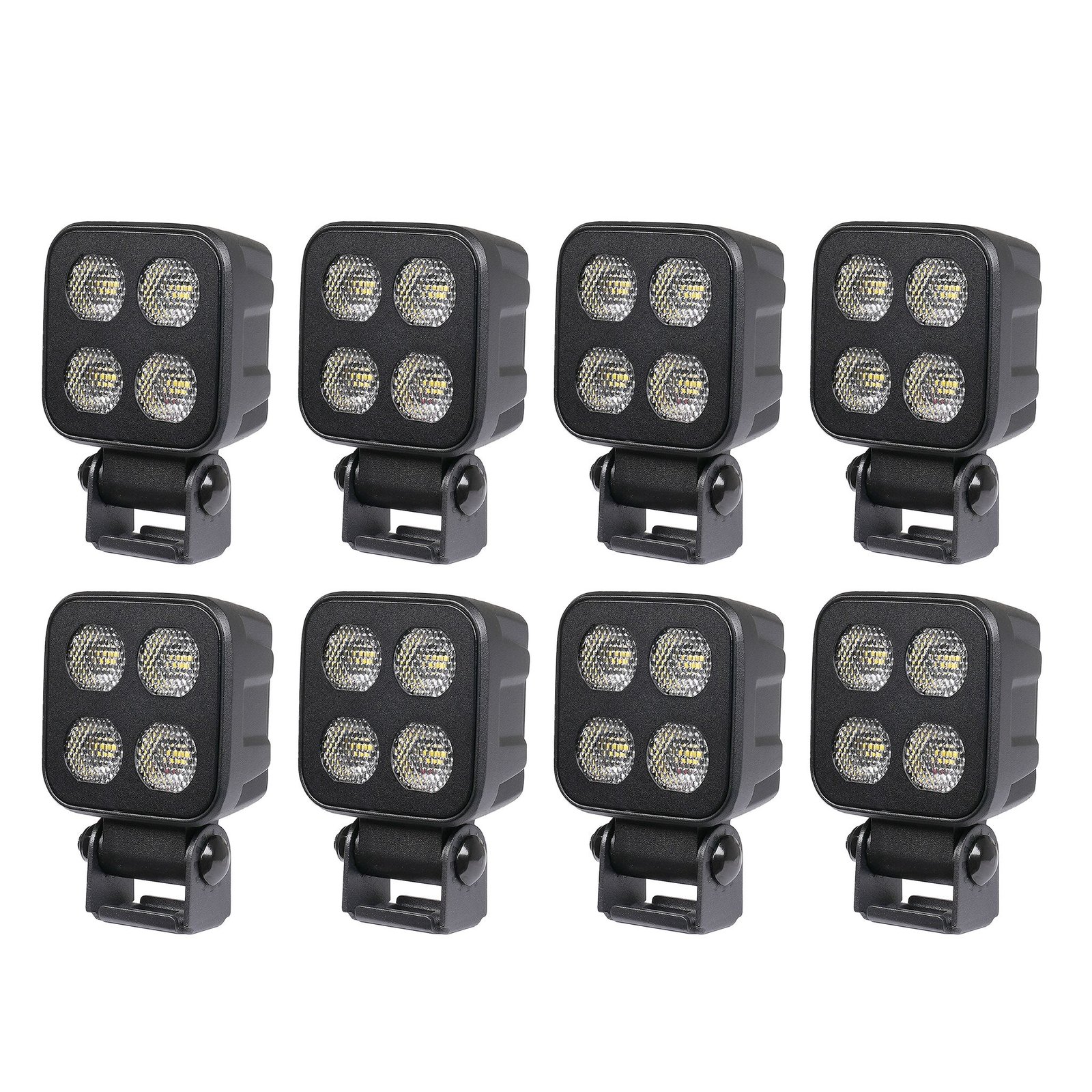 Arbetsbelysning Purelux Black Raven 20 - 7 cm / 20W / Bred, 8 st