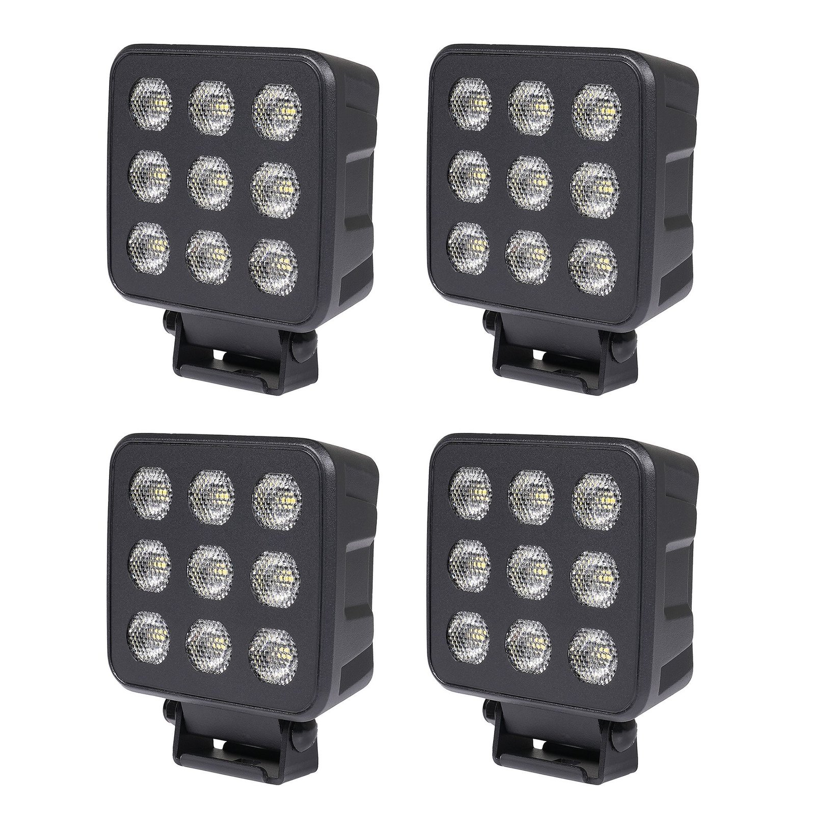 Arbetsbelysning Purelux Black Raven 50 - 11 cm / 50W / Bred, 4 st