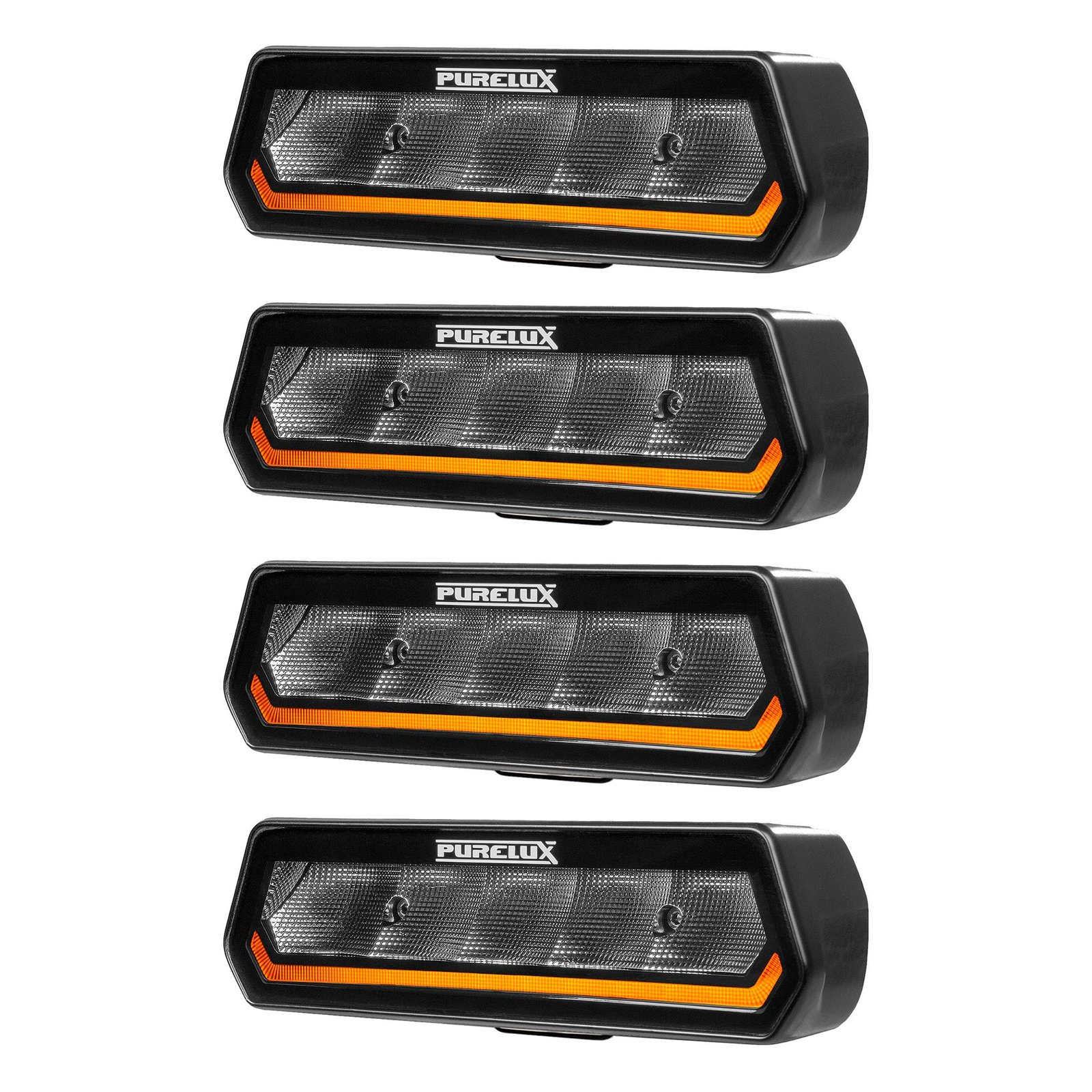 Varningsljus / Arbetsbelysning Purelux Panther Alpha 30 R65 - 15 cm / 30W / Bred, 4 st