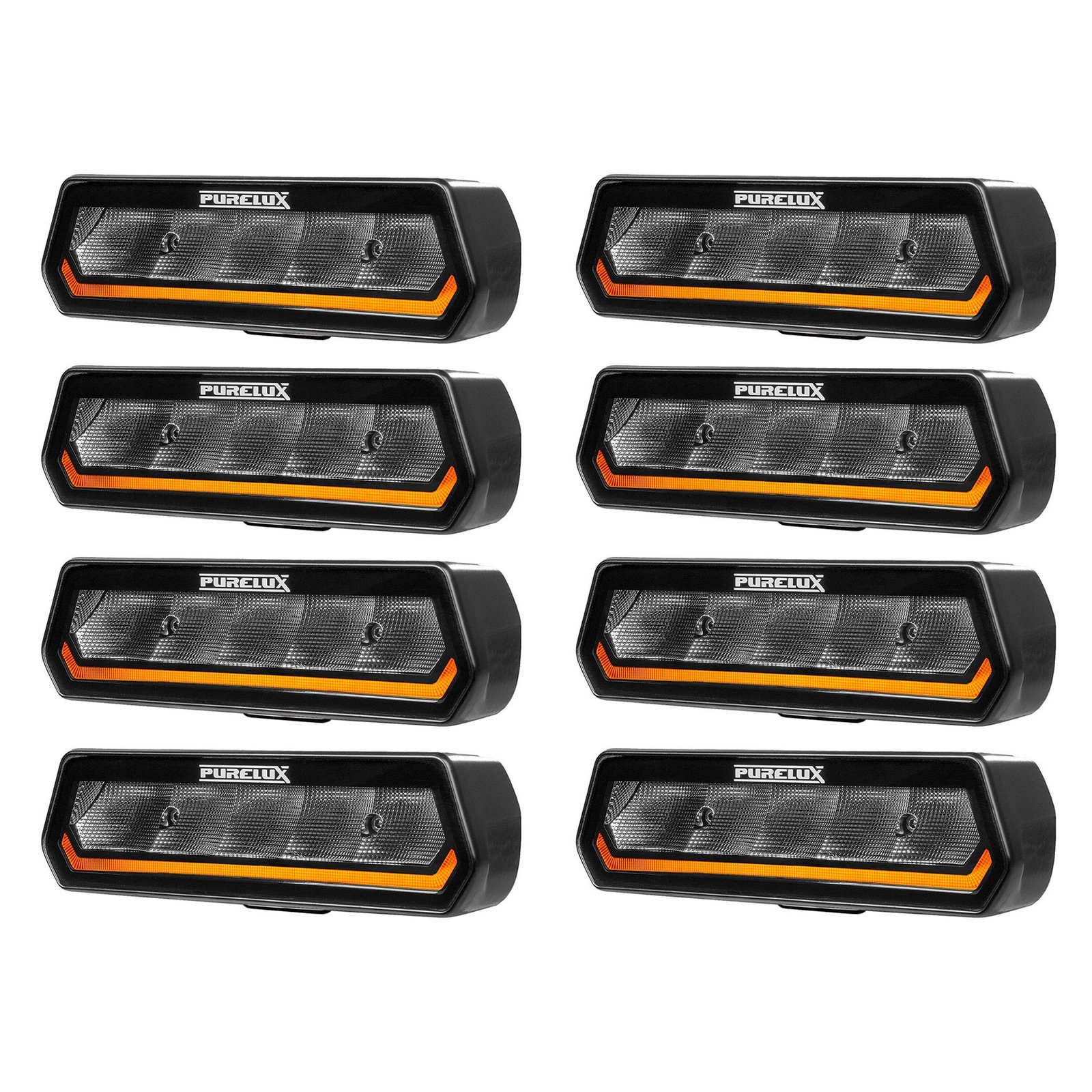 Varningsljus / Arbetsbelysning Purelux Panther Alpha 30 R65 - 15 cm / 30W / Bred, 8 st