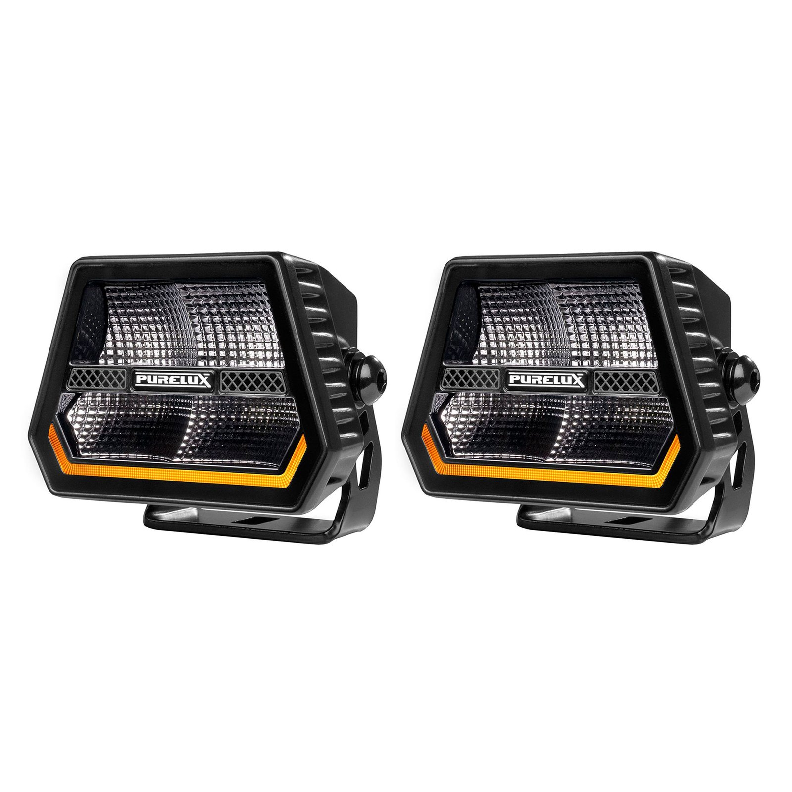 Varningsljus / Arbetsbelysning Purelux Panther Alpha 60 R65 - 12 cm / 60W / Bred, 2 st