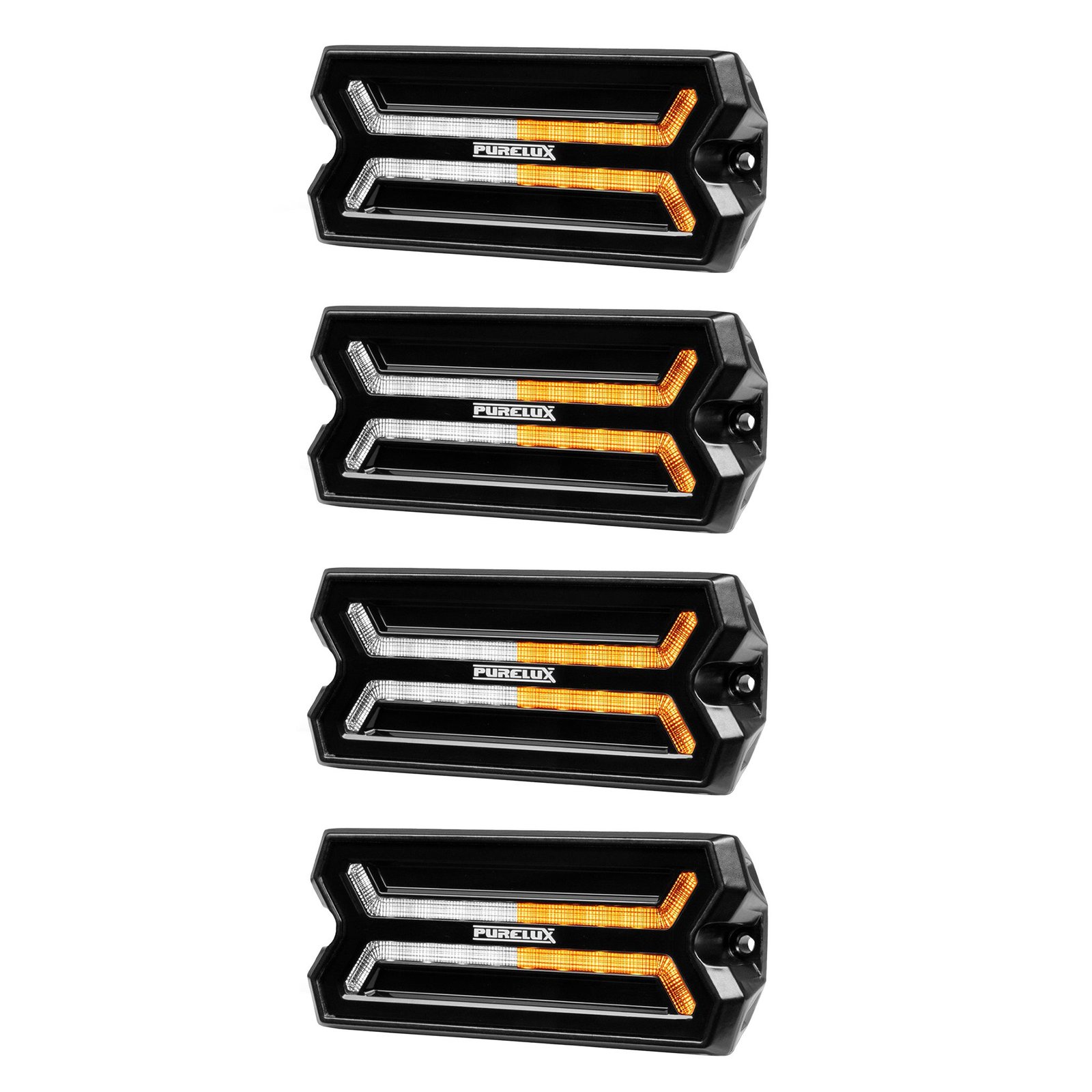 Varningsljus / Positionsljus Purelux Panther Core-W - 12/24V / 53W / 105 mm, 4 st