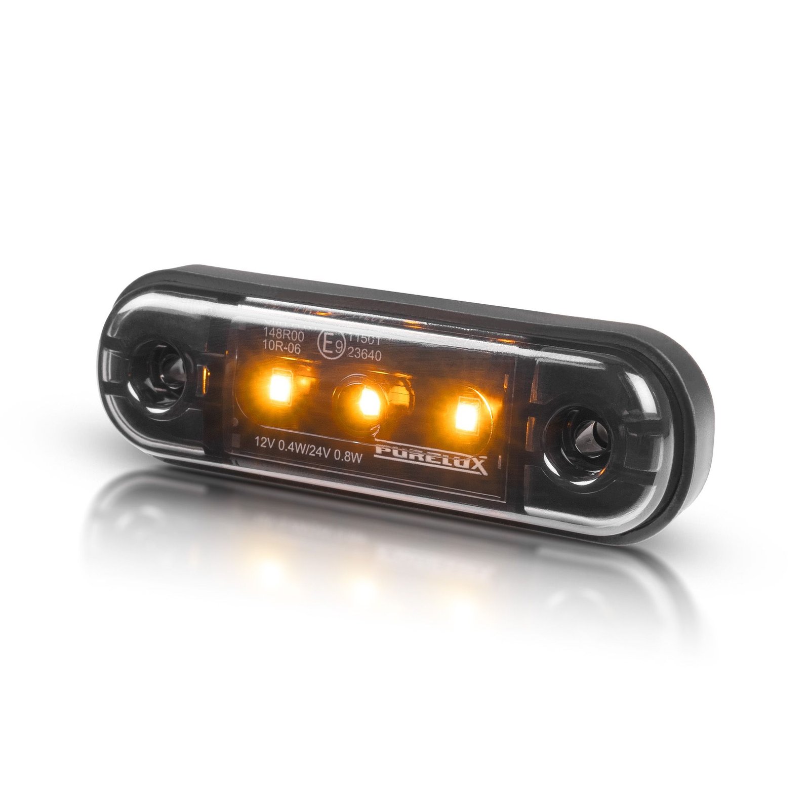 Positionljus Purelux Position light 3LED - 12/24V / 0,8W / 83,7 mm