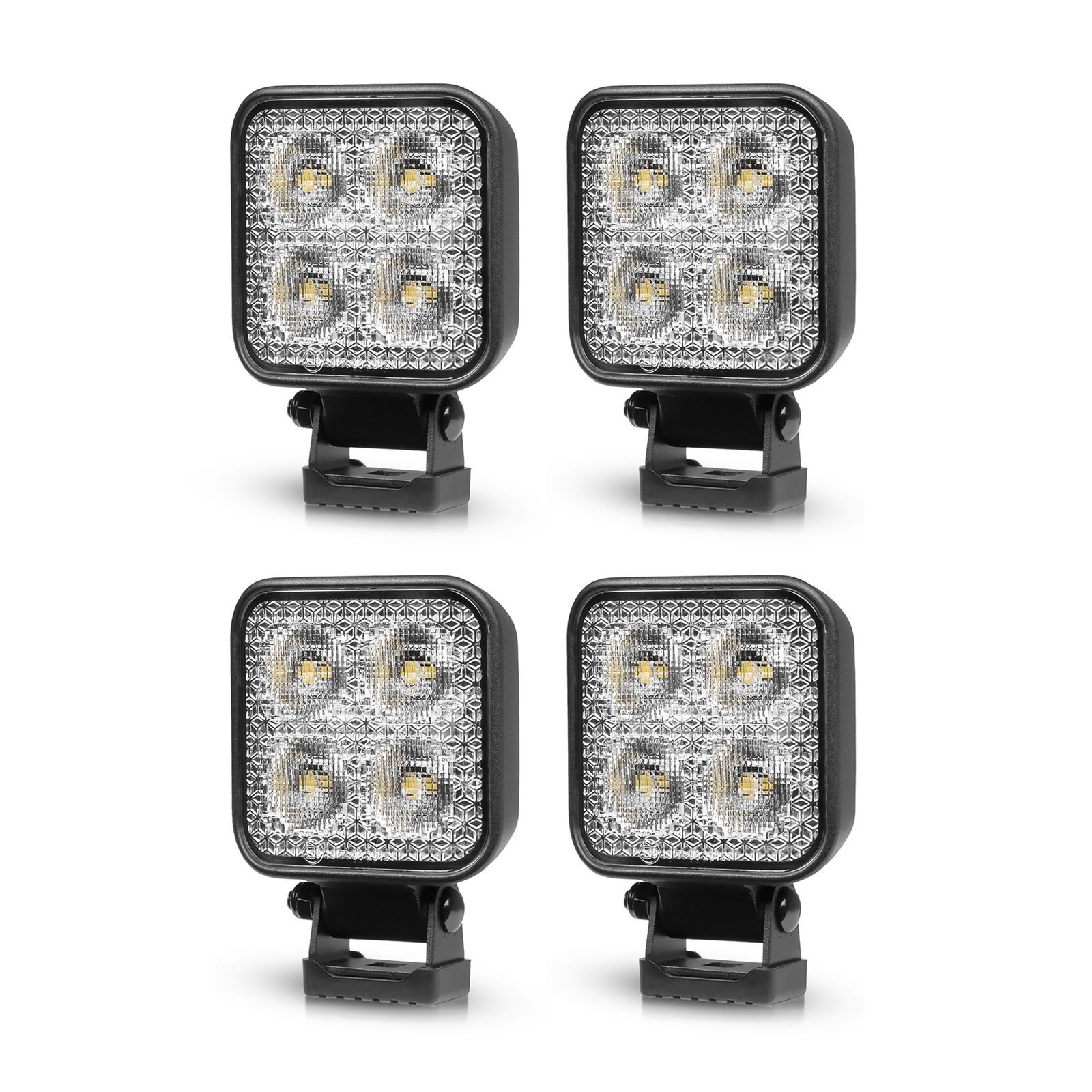 Arbetsbelysning Purelux Standard Square 20 - 8 cm / 20W / Bred, 4 st