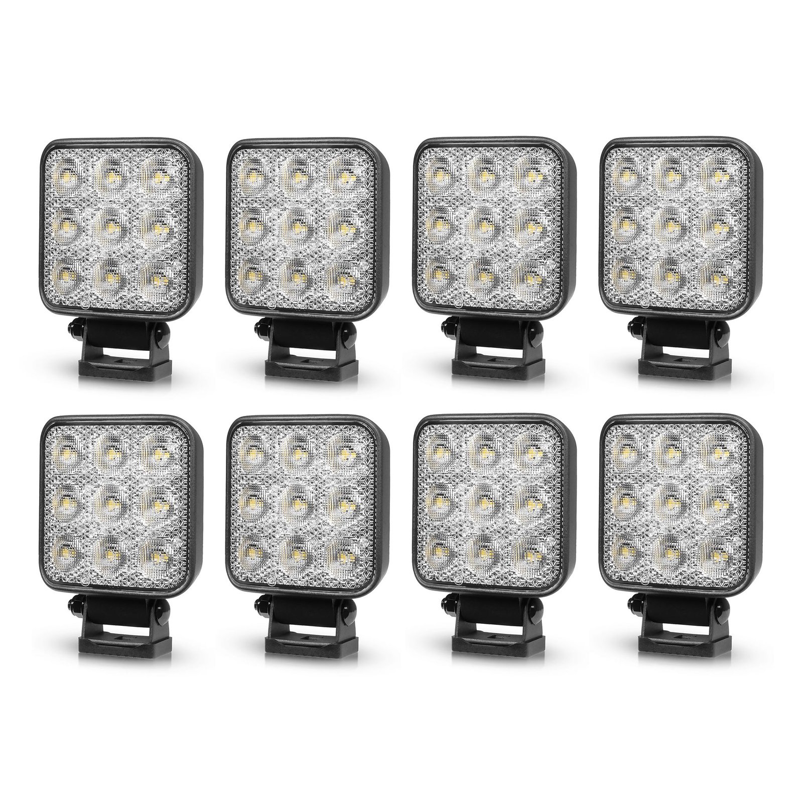 Arbetsbelysning Purelux Standard Square 42 - 10 cm / 42W / Bred, 8 st