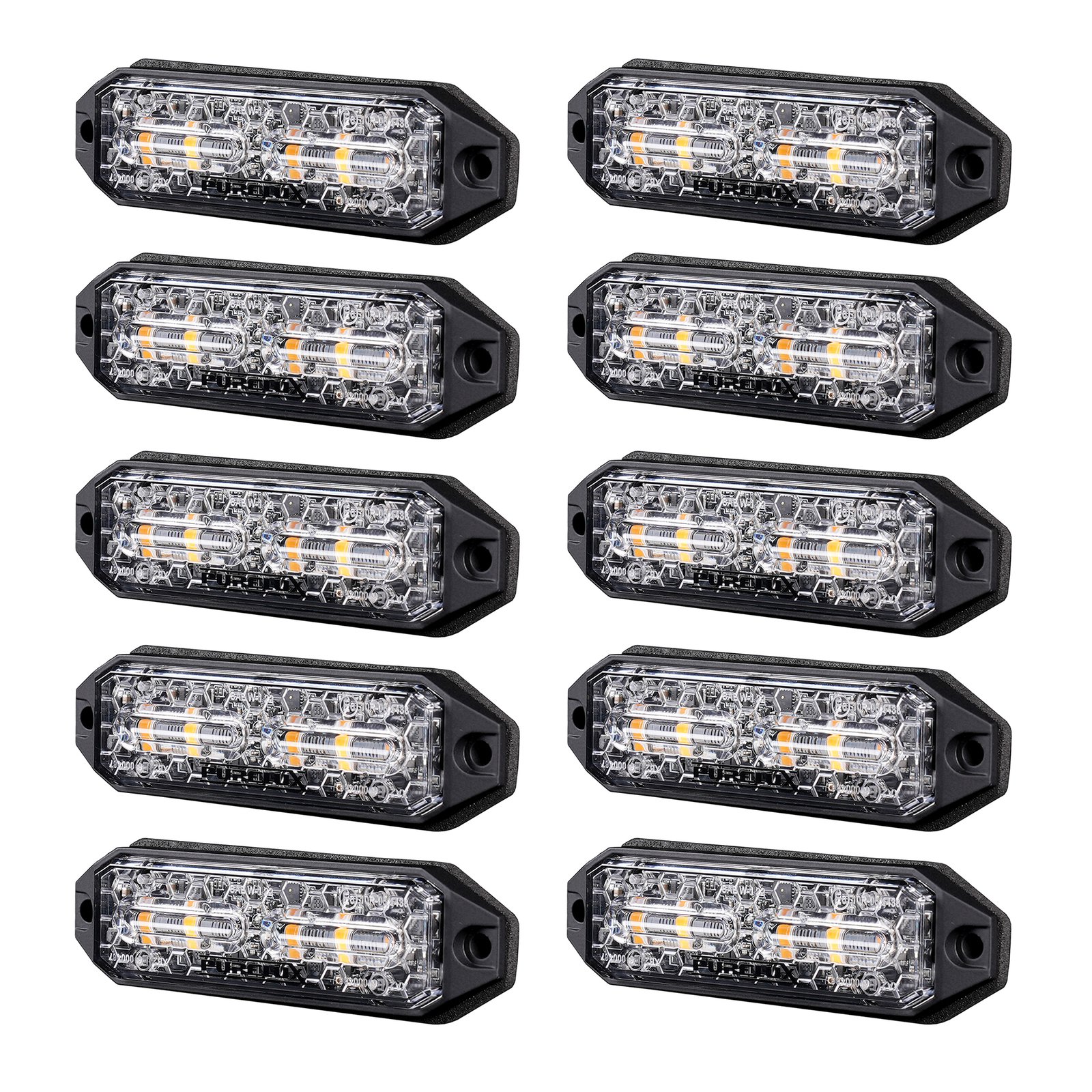 Varningsljus / Blixtljus Purelux Strobe HD - 12/24V / 15W / 98 mm, 10 st