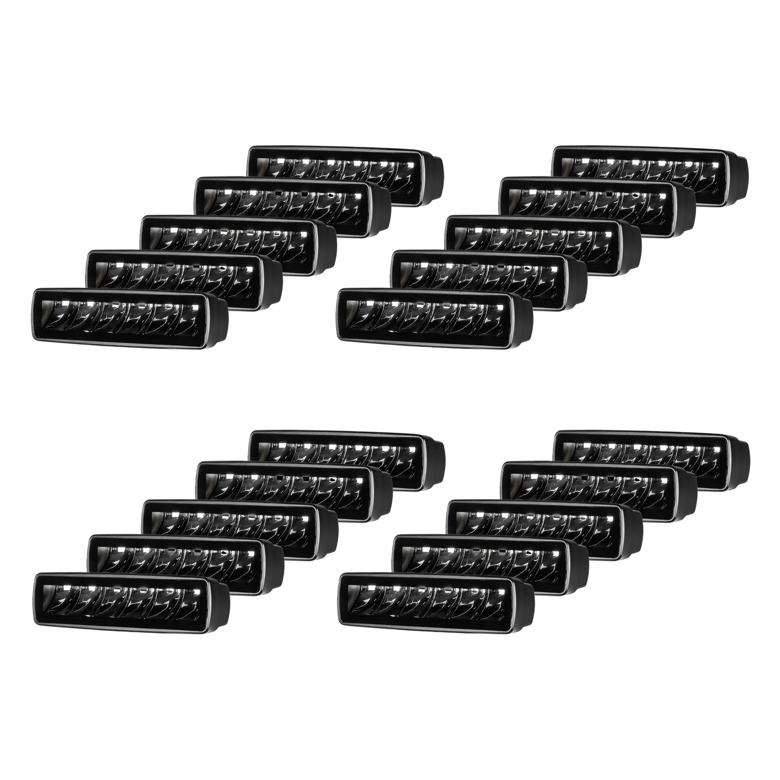 Arbetsbelysning Purelux Terrain Black Slim Spot - 16 cm / 30W / Spot, 20 st