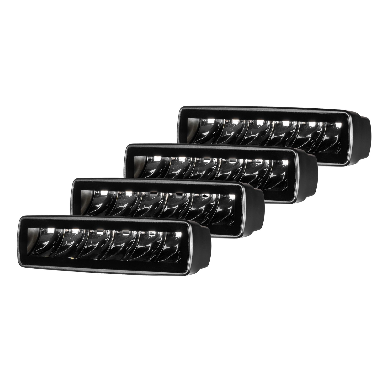 Arbetsbelysning Purelux Terrain Black Slim Spot - 16 cm / 30W / Spot, 4 st