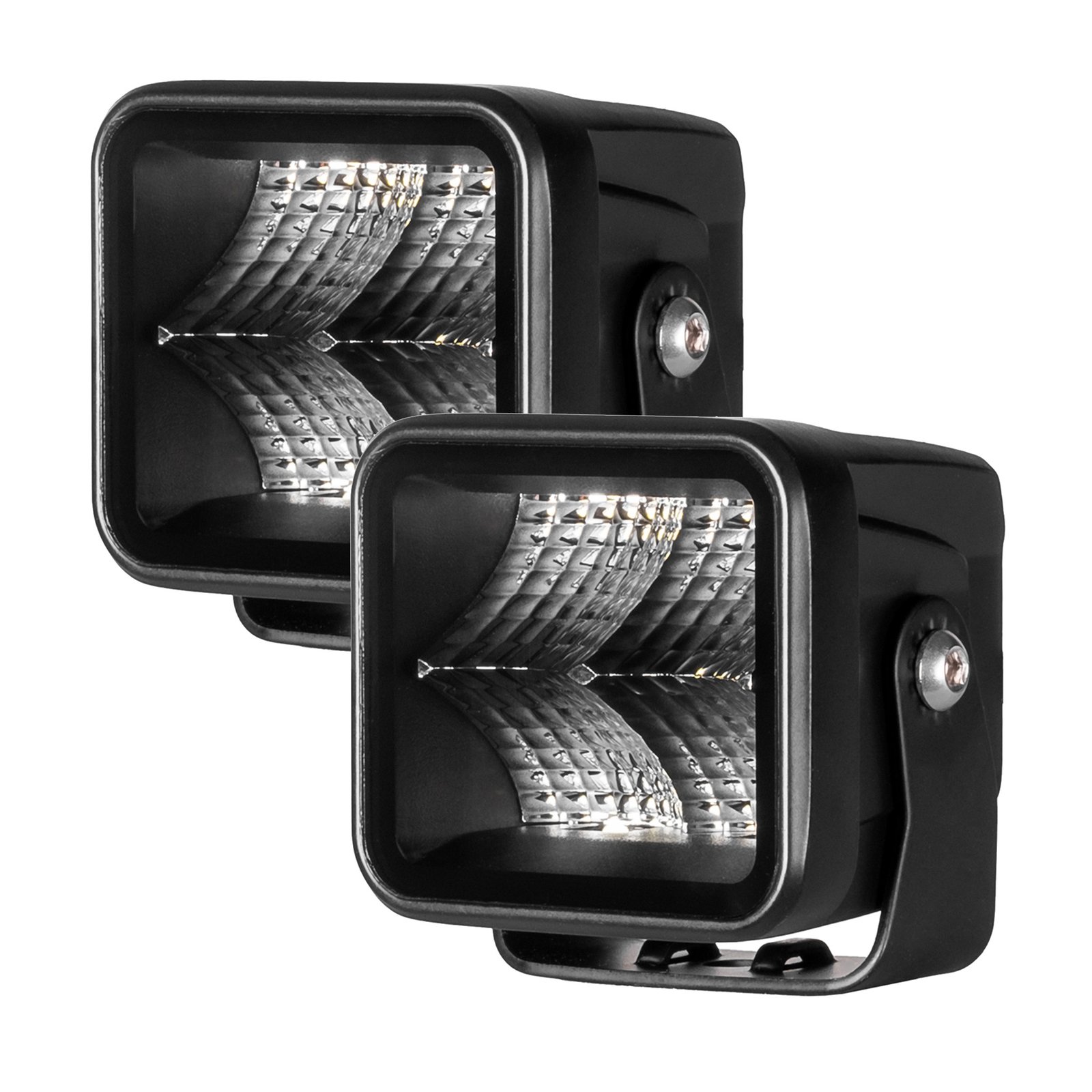 Arbetsbelysning Purelux Terrain Black Square Flood - 7 cm / 20W / Bred, 2 st