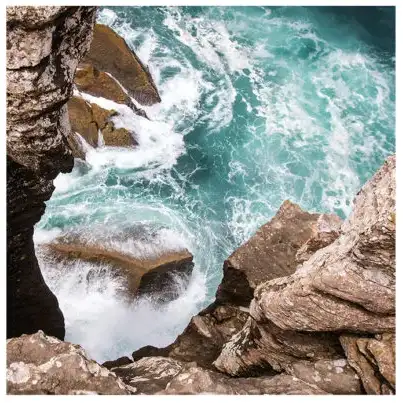 Artwood, Väggdekor Raw Nature Portugal 100x100 cm