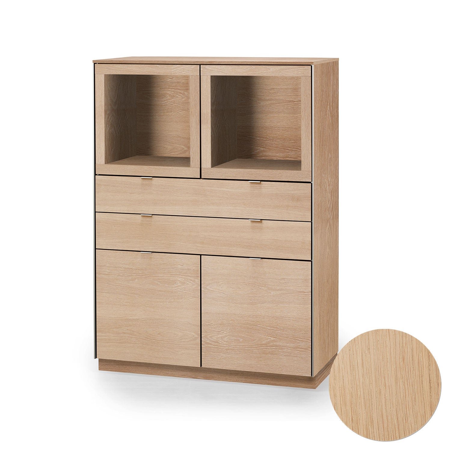 Skovby, Sm923 Vitrinskåp Ek Såpa 98X44X136Cm