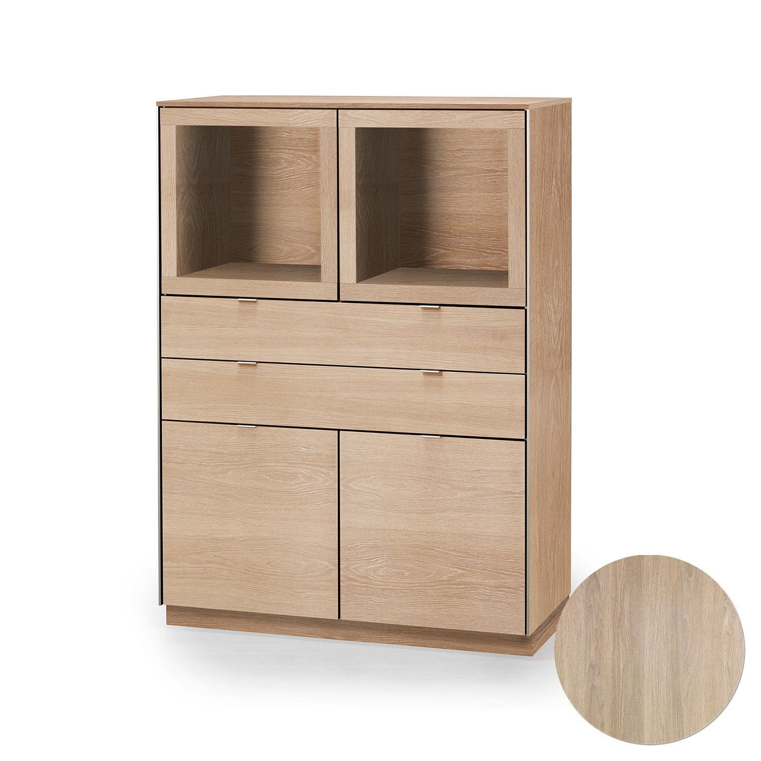 Skovby, Sm923 Vitrinskåp Ek Vitolja 98X44X136Cm