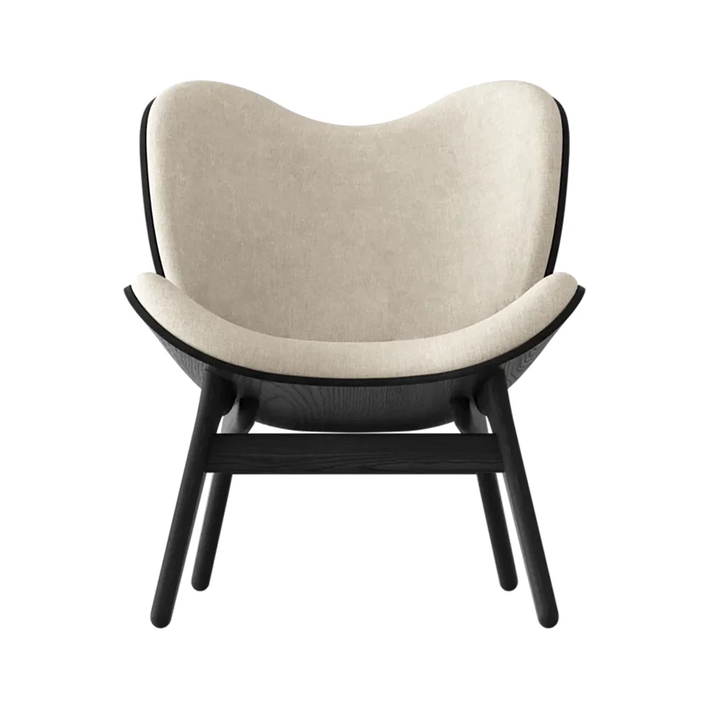 Umage, A Conversation Piece Loungestol Black Oak/White Sands