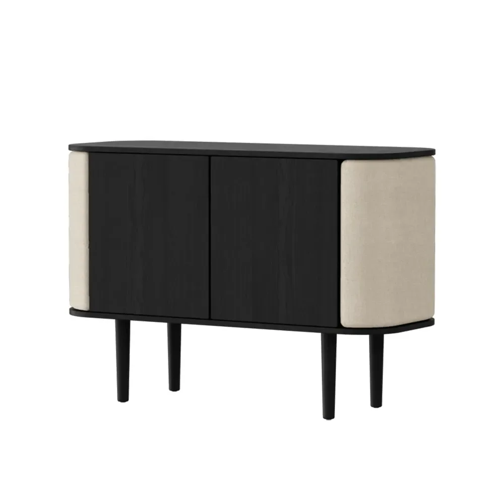 Umage, Treasures 2-dörrars skåp Svart Ek/White Sands