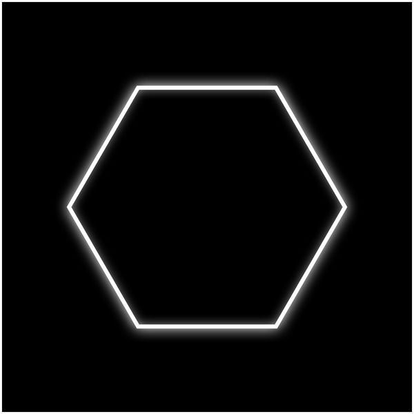 Hexagon-belysning Dr Dirt Garage Sky Gen2, Single Hexagon, 105 x 115 cm