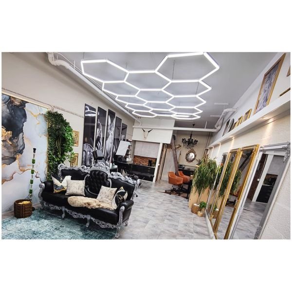 Hexagon-belysning Dr Dirt Garage Sky Gen2, 14 Grid System, 240 x 410 cm