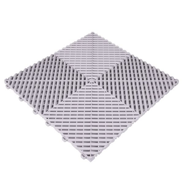 Garagegolv Dr Dirt Garage Plaza HD (1,92 m²), Ljusgrå, 1,92 m² (12-pack)