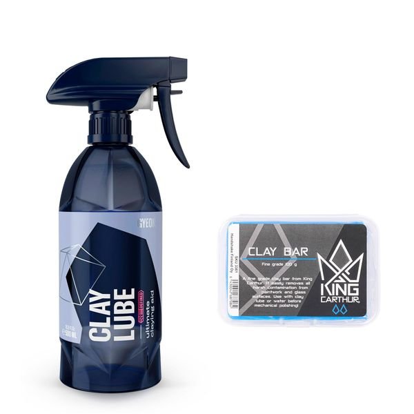 Rengöringslera King Carthur Super Smooth Clay Bar, 100 g, Lera + Gyeon ClayLube Redefined