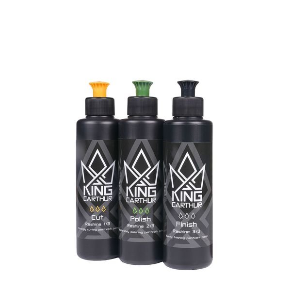 Polermedelspaket King Carthur Reshine 3 in 1, 3 x 250 ml