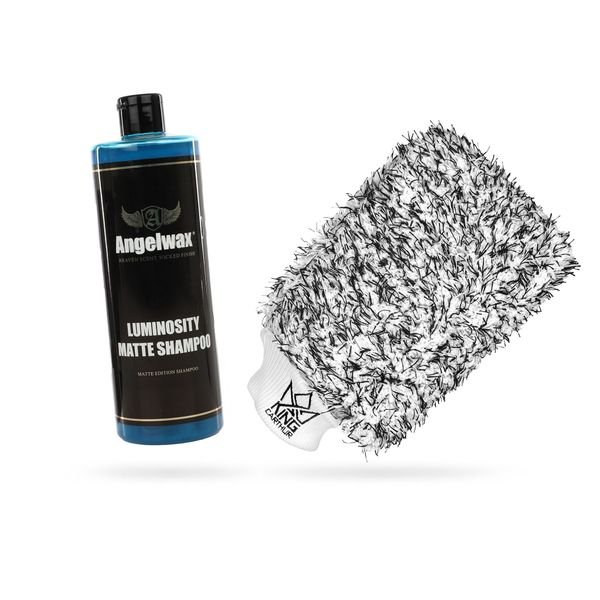 Mattschampo Angelwax Luminosity Shampoo, 500 ml, 500 ml + Wash mitt