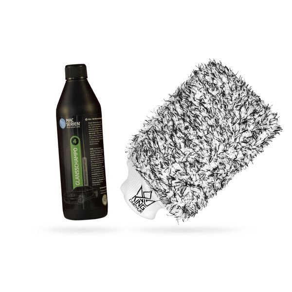 Bilschampo Mac 126 Glansschampo, 500 ml + Wash mitt