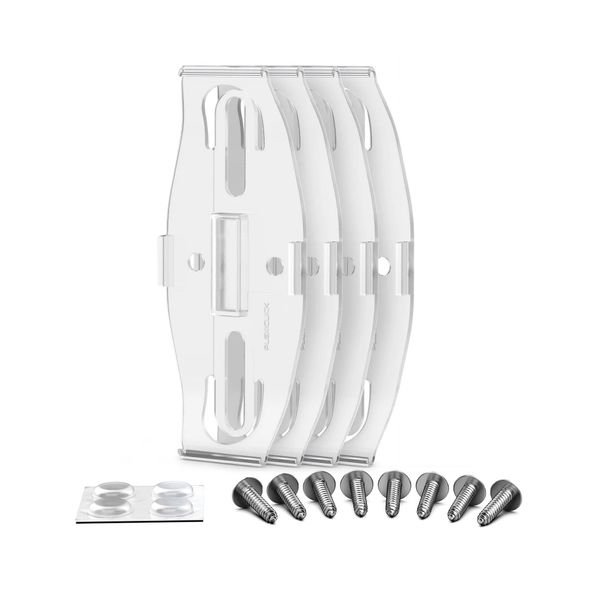 Registreringsskylthållare Plexiclick V2, för 2 skyltar